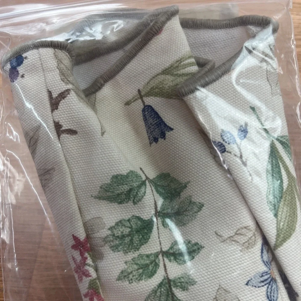 Longaberger Fabric Liner for 2004 Horizon of Hope Basket in Botanical Fields NEW